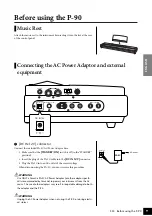 Preview for 9 page of Yamaha P-90 Owner'S Manual