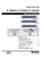 Preview for 1 page of Yamaha P1000S Service Manual