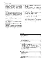 Предварительный просмотр 3 страницы Yamaha P1600 Owner'S Manual