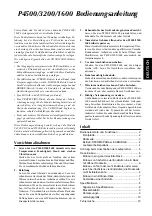 Предварительный просмотр 23 страницы Yamaha P1600 Owner'S Manual