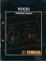 Preview for 1 page of Yamaha P2100 Operating Manual