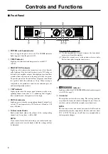 Preview for 6 page of Yamaha P2500S Owner'S Manual