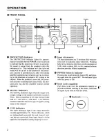 Предварительный просмотр 4 страницы Yamaha P2700 Operation Manual