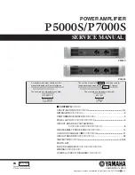 Preview for 1 page of Yamaha P5000S - Amplifier Service Manual