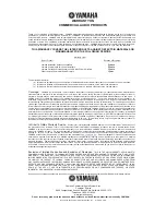 Предварительный просмотр 5 страницы Yamaha PA2030 Owner'S Manual