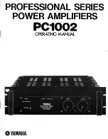 Yamaha PC1002 Operating Manual предпросмотр