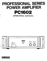 Yamaha PC1602 Operating Manual предпросмотр