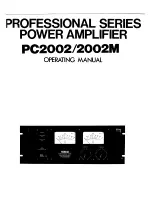 Preview for 1 page of Yamaha PC2002 Operating Manual