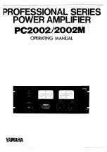 Yamaha PC2002M Operating Instructions Manual preview