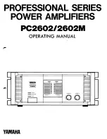 Preview for 1 page of Yamaha PC2602 Operating Manual