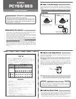 Yamaha PCY65 Owner'S Manual предпросмотр