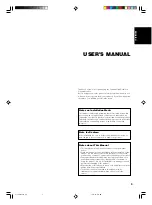 Preview for 5 page of Yamaha PDM-5520 User Manual