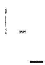 Предварительный просмотр 70 страницы Yamaha PDP-400 Owner'S Manual