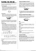 Preview for 8 page of Yamaha PDP-500 Owner'S Manual