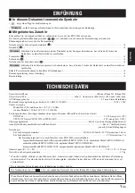 Preview for 16 page of Yamaha PDX-W61 Owner'S Manual