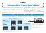 Yamaha Performance Owner'S Manual предпросмотр