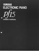 Preview for 1 page of Yamaha PF-15 Owner'S Manual