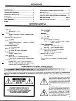 Preview for 3 page of Yamaha PF-1500 Operating Manual