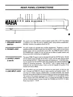 Preview for 8 page of Yamaha PF-70 Owner'S Manual