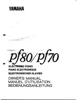 Preview for 1 page of Yamaha PF-80 Owner'S Manual