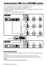 Preview for 14 page of Yamaha PGM1 Installation Manual