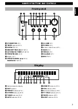 Preview for 9 page of Yamaha Piano Craft RX-E600 Owner'S Manual