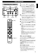 Preview for 11 page of Yamaha Piano Craft RX-E600 Owner'S Manual