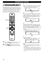 Preview for 14 page of Yamaha Piano Craft RX-E600 Owner'S Manual