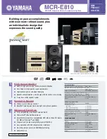 Yamaha PianoCraft DVD-E810 Specifications предпросмотр