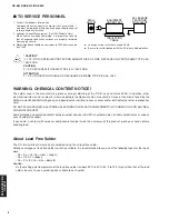 Preview for 2 page of Yamaha PianoCraft MCR-E810 Service Manual