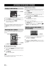 Preview for 30 page of Yamaha PianoCraft NS-BP150 Owner'S Manual