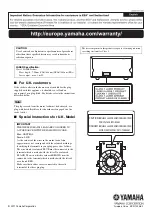 Preview for 68 page of Yamaha PianoCraft NS-BP150 Owner'S Manual