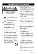 Preview for 11 page of Yamaha PJP-25UR Quick Start Manual