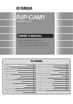 Preview for 1 page of Yamaha PJP-CAM1 Owner'S Manual