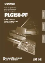 Preview for 1 page of Yamaha PLG150-PF Owner'S Manual