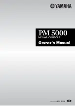 Preview for 1 page of Yamaha PM 5000 Series Owner'S Manual