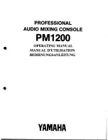 Preview for 1 page of Yamaha PM1200 Operating Manual