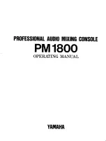 Yamaha PM1800 Operating Manual preview