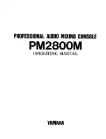 Preview for 1 page of Yamaha PM2800M Operating Manual