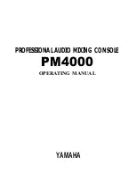 Yamaha PM4000 Operating Manual preview