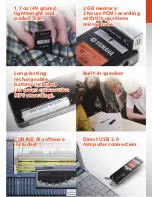 Preview for 2 page of Yamaha POCKETRAK 2G - 2 GB Digital Player Brochure & Specs