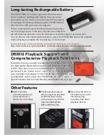 Preview for 6 page of Yamaha POCKETRAK 2G - 2 GB Digital Player Brochure & Specs