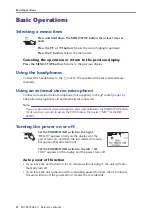 Preview for 6 page of Yamaha POCKETRAK 2G - 2 GB Digital Player Reference Manual