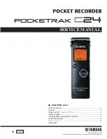 Yamaha POCKETRAK C24 Service Manual preview