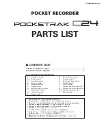 Preview for 18 page of Yamaha POCKETRAK C24 Service Manual