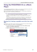 Preview for 62 page of Yamaha POCKETRAK CX Reference Manual