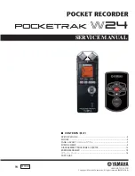 Yamaha POCKETRAK W24 Service Manual предпросмотр