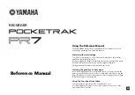 Предварительный просмотр 1 страницы Yamaha POCKETRAK Reference Manual