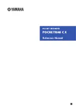 Предварительный просмотр 1 страницы Yamaha PocketrakCX - POCKETRAK CX 2 GB Digital... Reference Manual