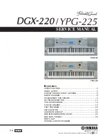Yamaha Portable Grand DGX-220 Service Manual preview